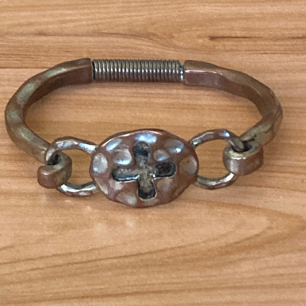 Brass Tone Copper Tone Bracelet Boho